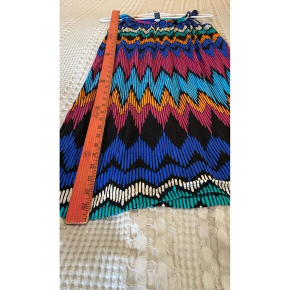 Spense Dress or Swimsuit Coverup Size Large Sleeveless Chevron Rainbow Pattern - Picture 10 of 10